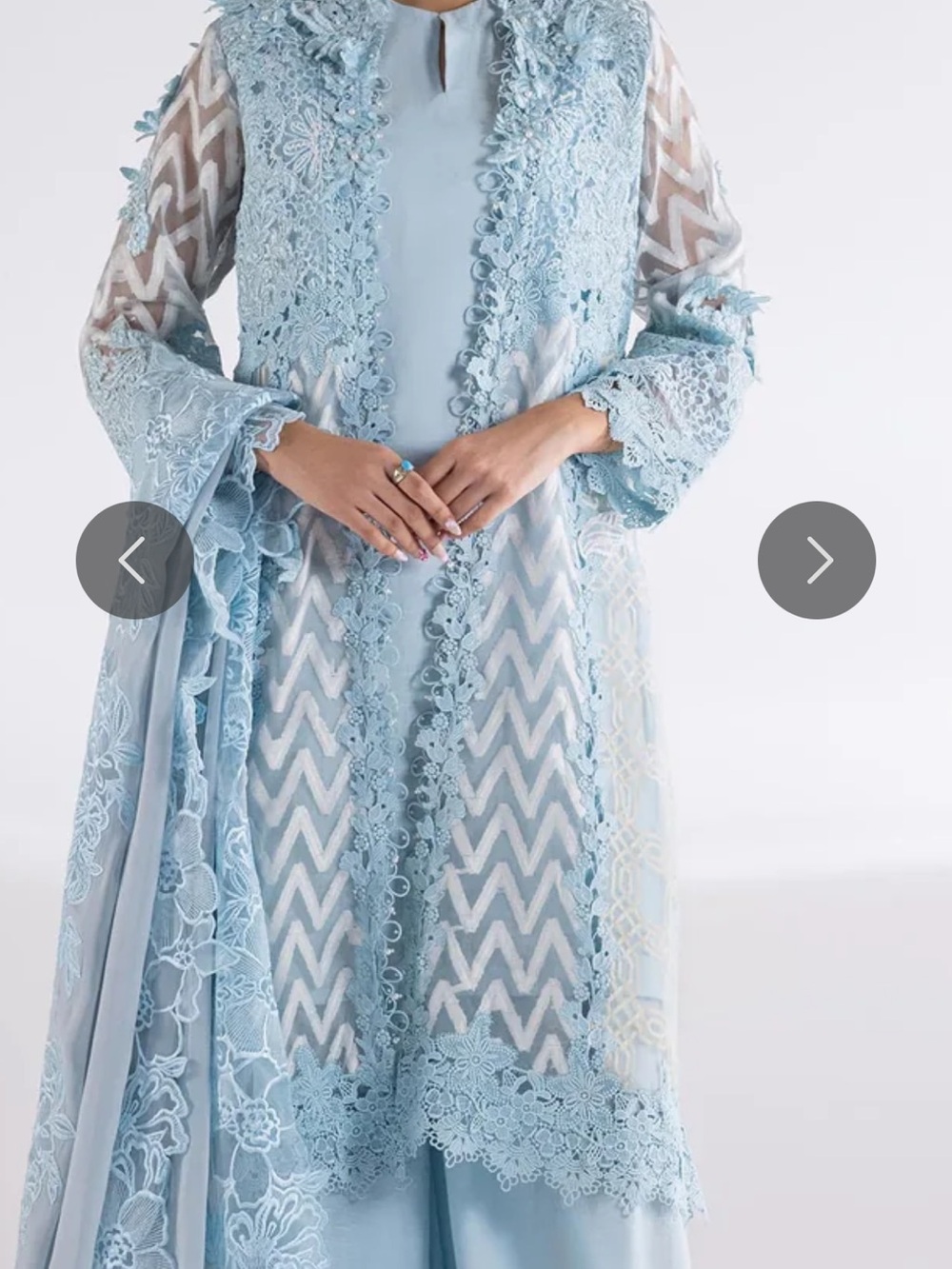 Sana Safinaz stitched exclusive embroidered suit